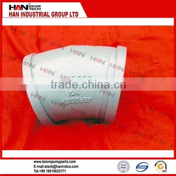 Schwing elbow bend OEM 10009928 DN125 5.5" 14 degree for putzmeister concrete pump spare parts