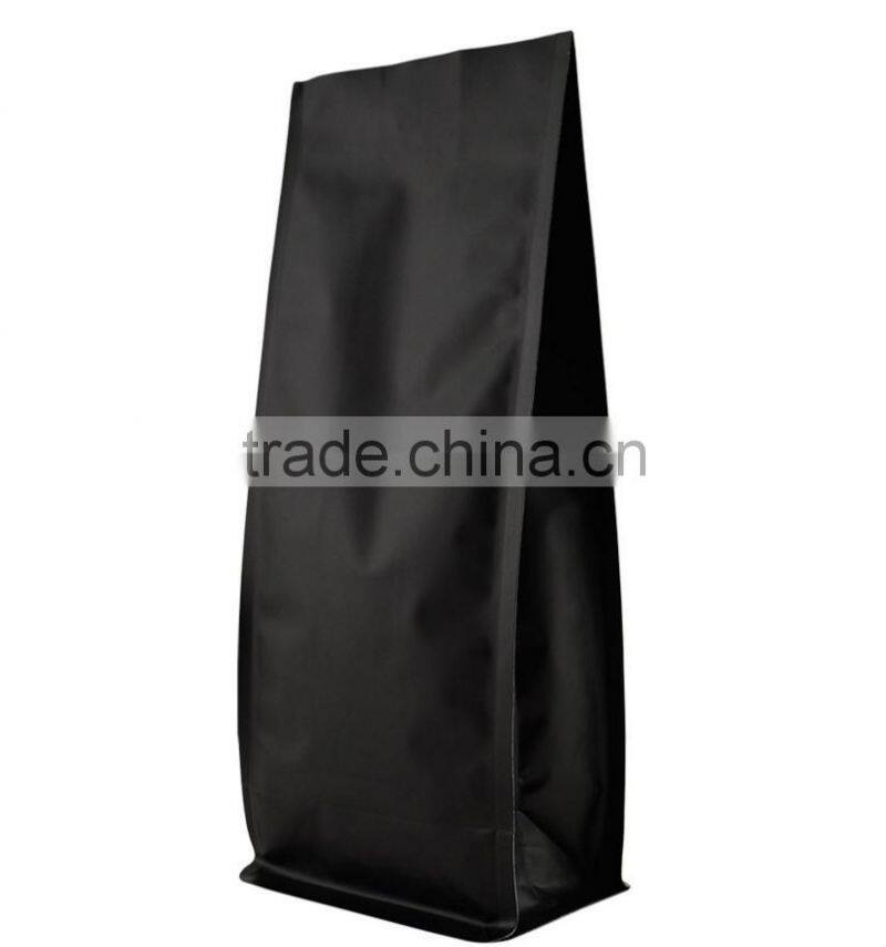 Alibaba side gusset matt black coffee bags