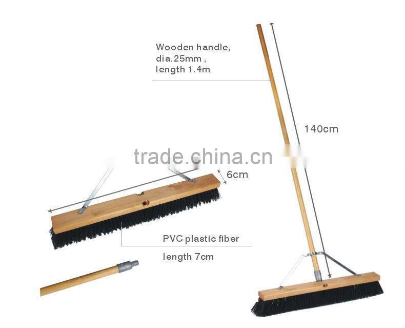industrial floor wiper wooden plastic floor brush