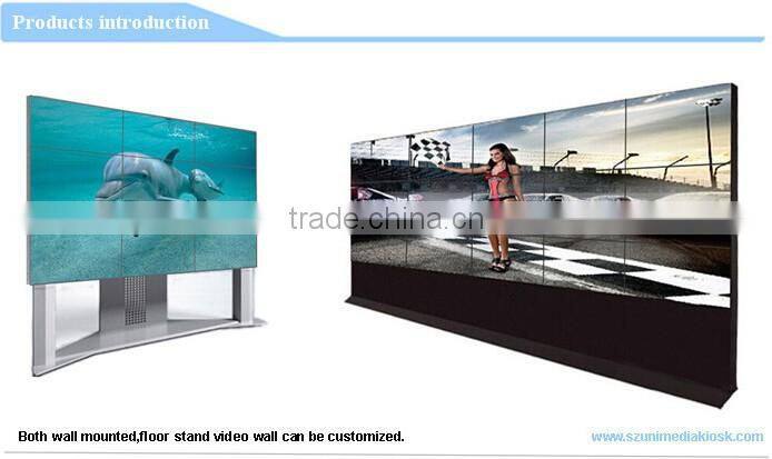 HD 46 inch Ultra narrow bezel LCD monitor video wall display for monitoring