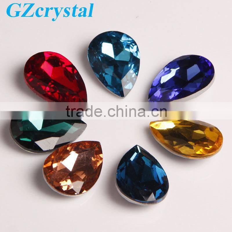 teardrop crystal glass beads for decoration