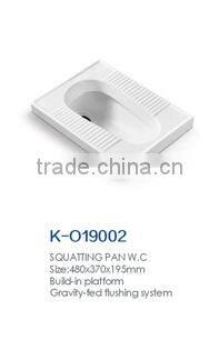 ECONOMIC WASHROOM PORCELAIN SQUATE PAN WC