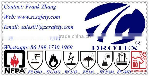 100% cotton fire proof fabric for safety clothing