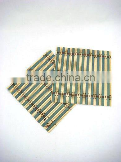 2pcs Square Bamboo Mats For One Dollar Item,Heat Resistant For Kitchen Use