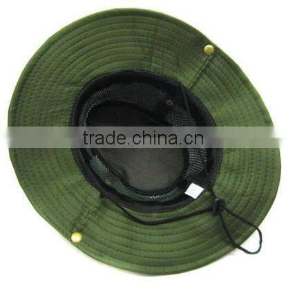 green safari bucket hat hunting army fishing bucket hat with string roll up mesh safari bucket hat