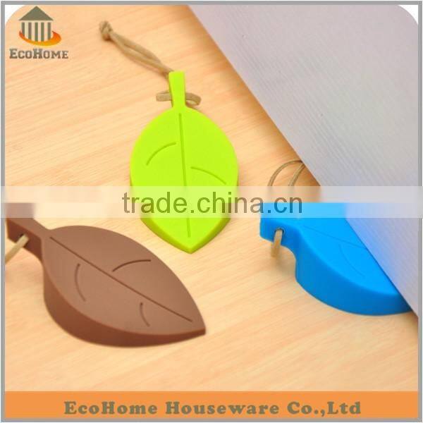 EC054AM silicone door stopper Wedge Finger Protector in leaf style