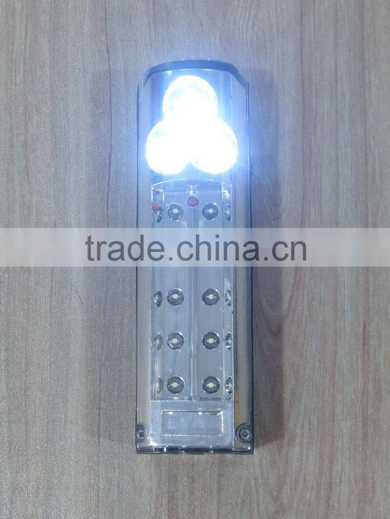 10 + 3 LED torch light with rechargeable battery