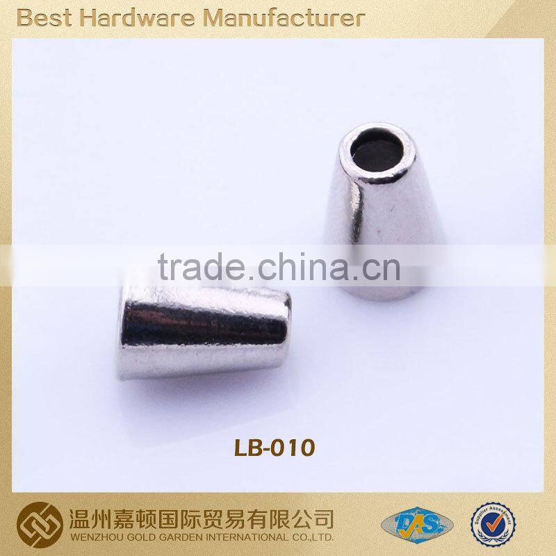 good quality decorative metal made drawstring cord ends