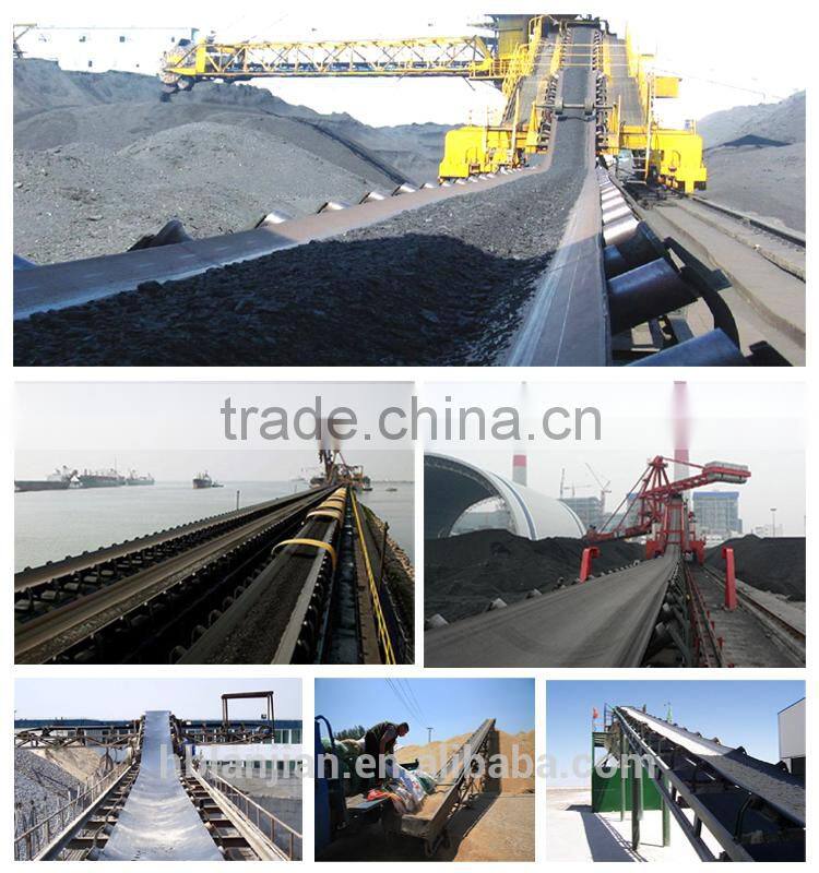 Hebei lanjian large conveying capacity high quality mining loose material coal mine conveyor belt