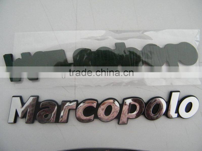 ALuminu adhesive badge, Chrom badge for car,car sticker