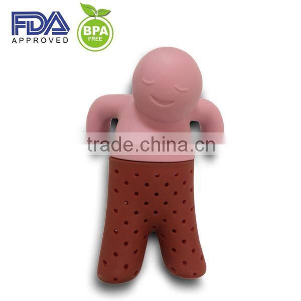 Silicone Mr and Mrs Tea infuser - loose leaf herbal tea strainer for a mug or cup