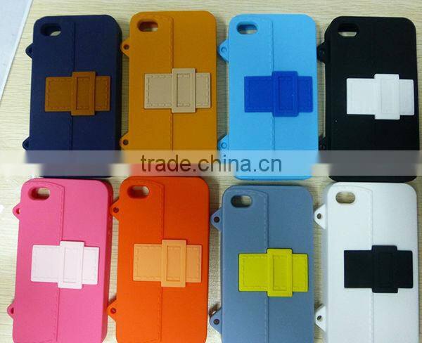 Silicone Mobile Phone Case with Handle for iPhone 5