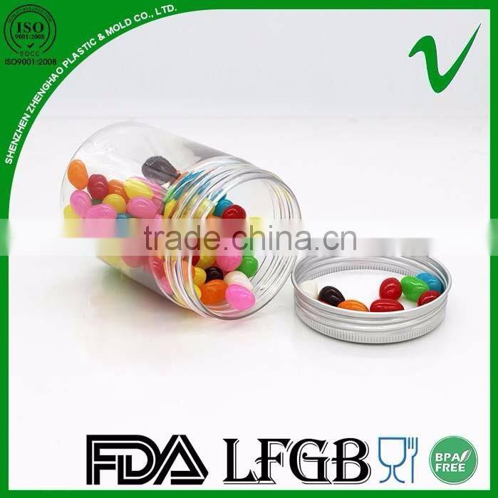 refillable PET biodegradable cylinder wide mouth 250ml plastic bottle