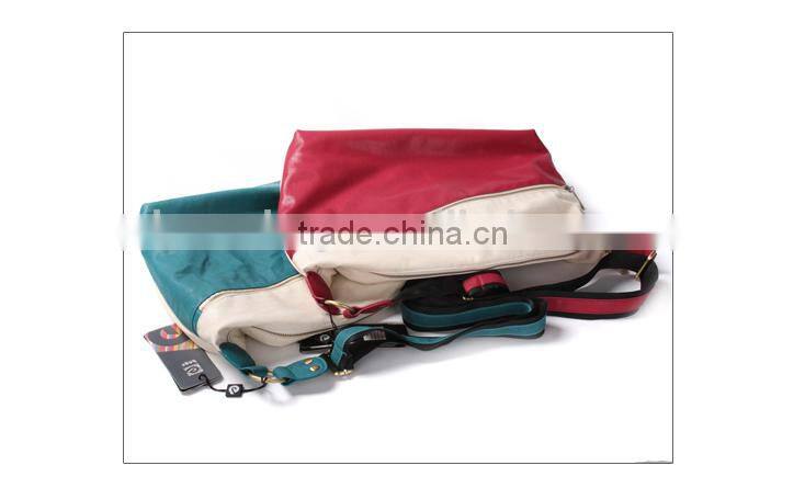 womens red pu leather messenger bags