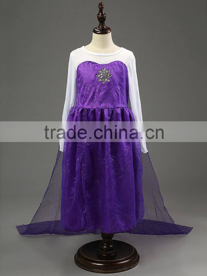 Kids Girls Dresses Elsa dress costume Princess Anna party dresses flower dresses princess girls summer printed specil occasion