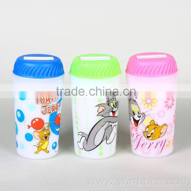 Music cartoon student gift plastic coin bank