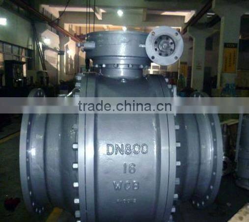 factory supply electrical forged steel fixed ball valve with large caliber