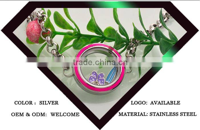 Unique style beautiful supplier ODM/OEM Silver Locket Bracelet