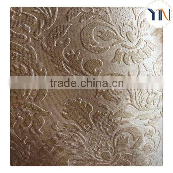 2015 hot sale soft suede embossed blackout fabric for curtain 100% blackout professional manufacturer