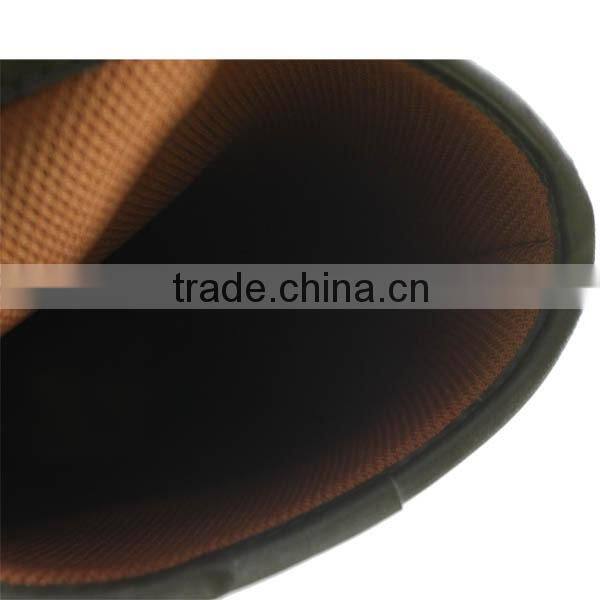 New design riding boots with metal button ladies rubber rain boots