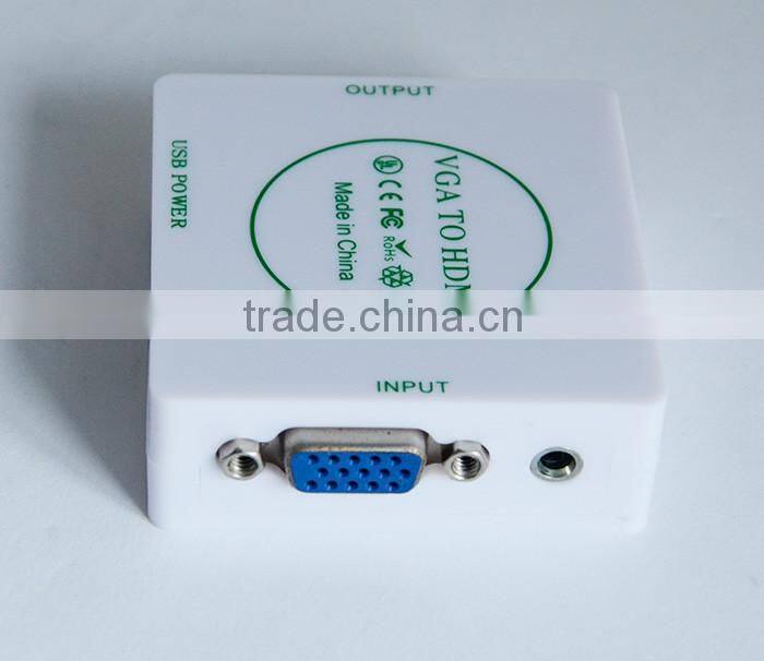 1080P Audio synchronization with Video Converter Box VGA TO HDMI Converter