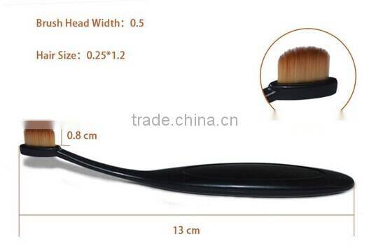 Private brand Oval Head Cosmetic Brush Set 10 pieces beauty and makeup tools