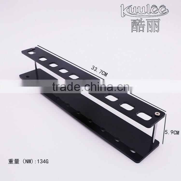 Hot sale clear square acrylic 10 pcs cosmetic brush rack