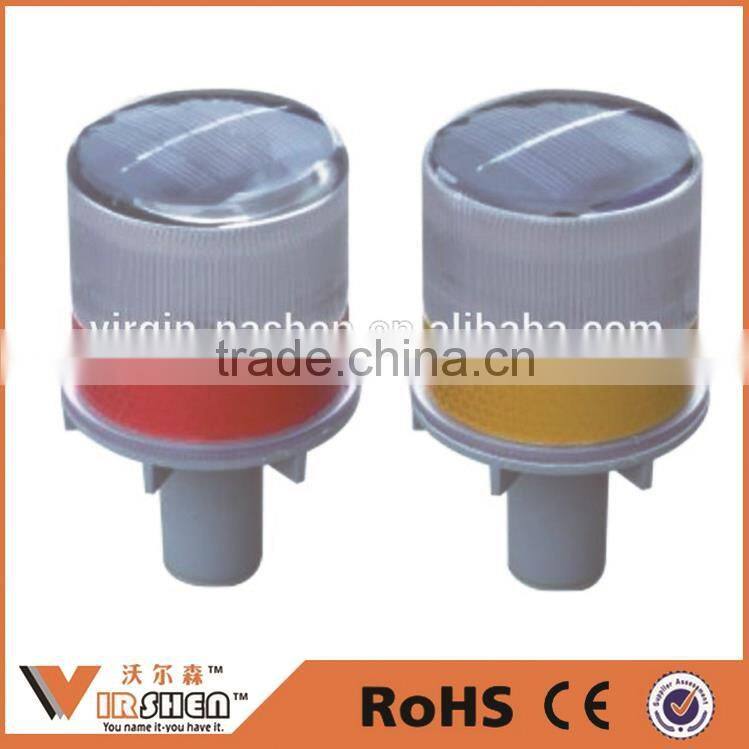 Traffic safety flashing yellow solar revolving warning light Construction vehicles solar power led warning light