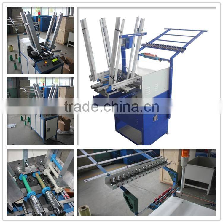 Two machine heads Automatic Bobbin Winder Machine for Rope Braiding Machines