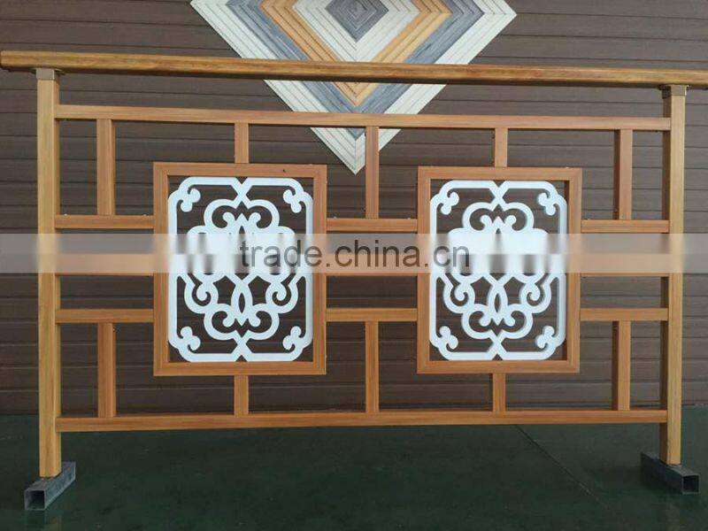 Eco-friendly WPC Zinc Steel combinations handrail/furniture/fence/railing