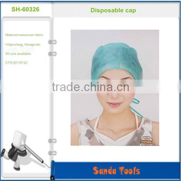 disposable non-woven round cap