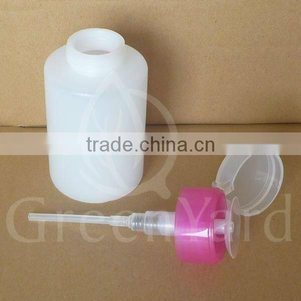 liquid pump bottle for nail polish remover