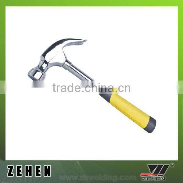 claw hammer double color steel tube handle