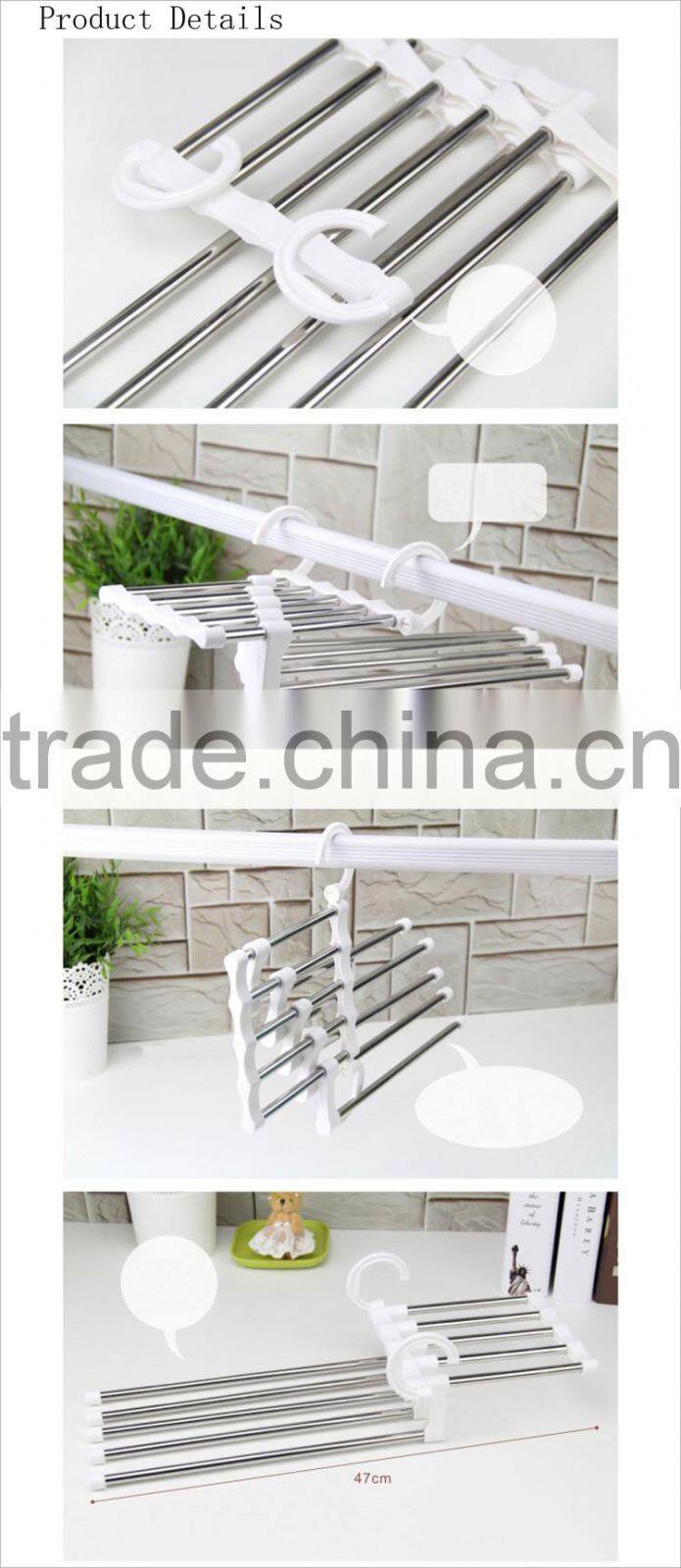 Popular Stainless Steel Hanger Organizer Trousers Rack