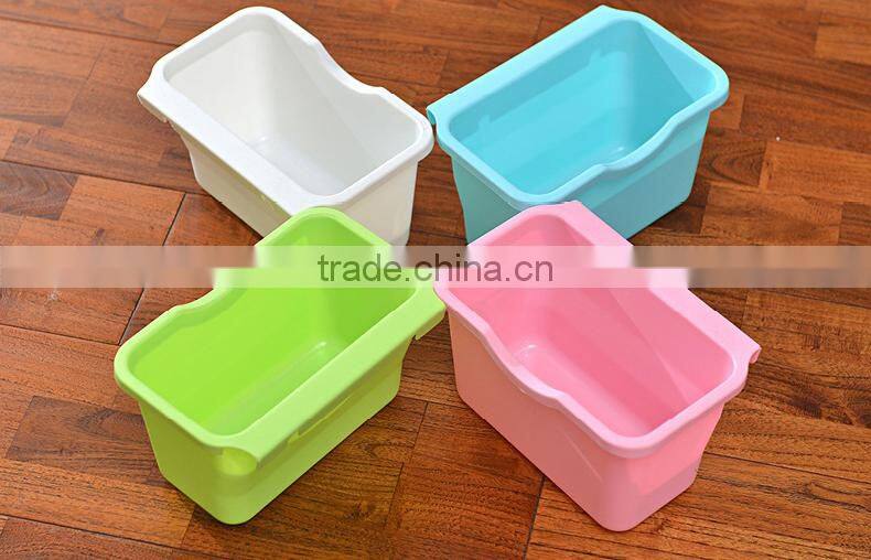 Candy-color suspensible storage box/ rubbish can--blue S)