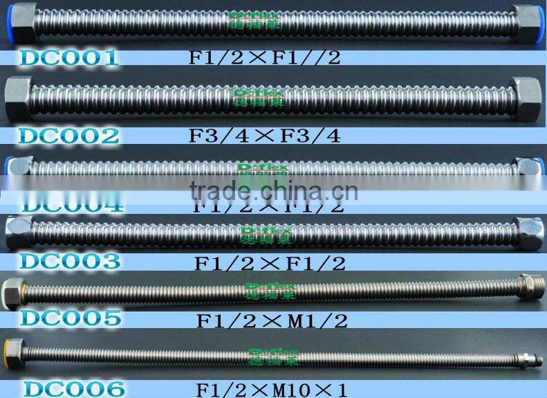 stainless steel flexible bathtub hose