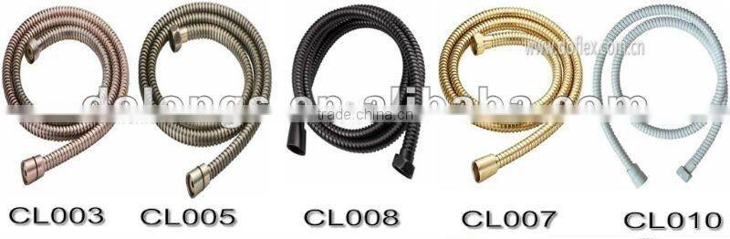 red bronzed S.S shower hose/ACS approved & according to TUV