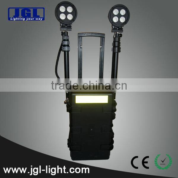 Guangzhou portable power source ems police equipment RLS-72w portable led remote area lighting system military police equipment