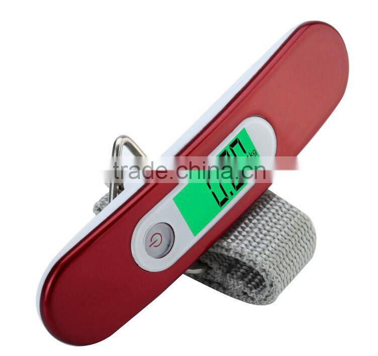 LED Digital 50Kg/10g Fish Hook Hanging Electronic Weighting Luggage Scale