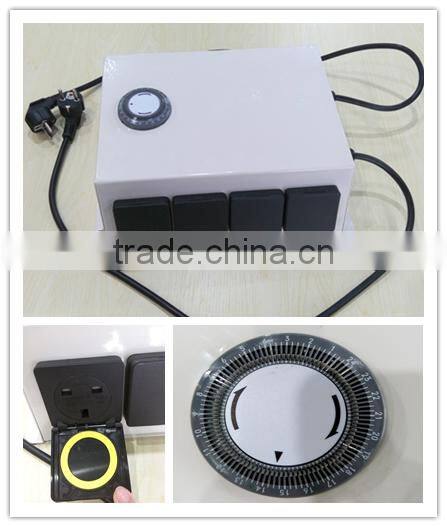 hydroponics light controller/EU,US,UK TYPE eight sockets with timer/two wires