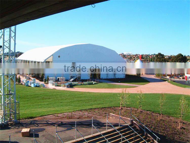Polygonal large sport shelter tent for outdoor sport events hall