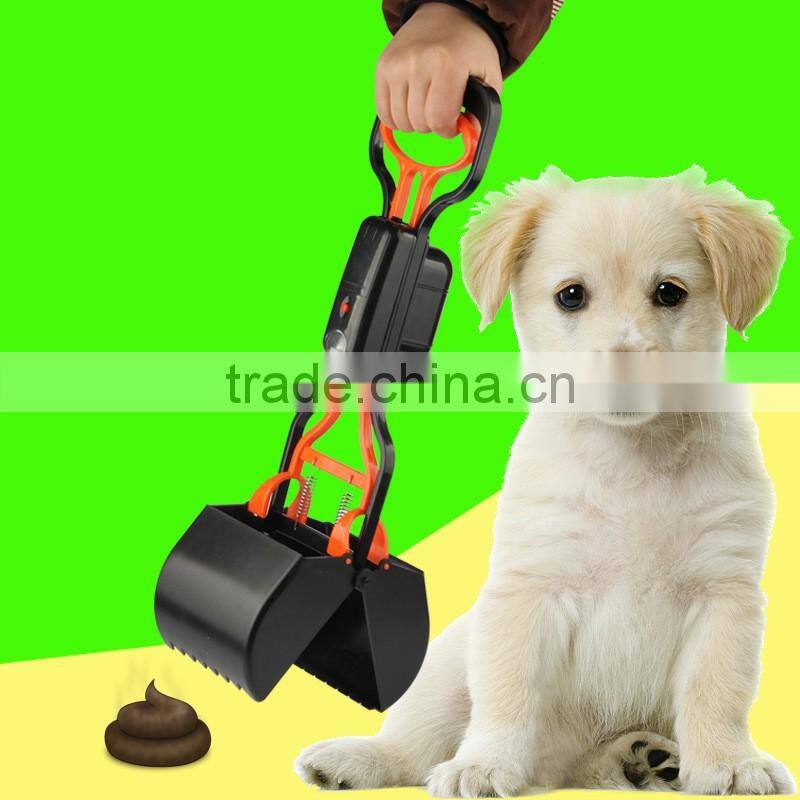 Plastic Pet Dog Poop Picker Scooper Bag Dog With Light And Garbage Box
