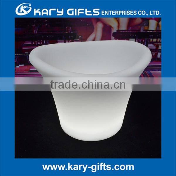 Illuminated Plastic ice Bucket led plastic wine cooler