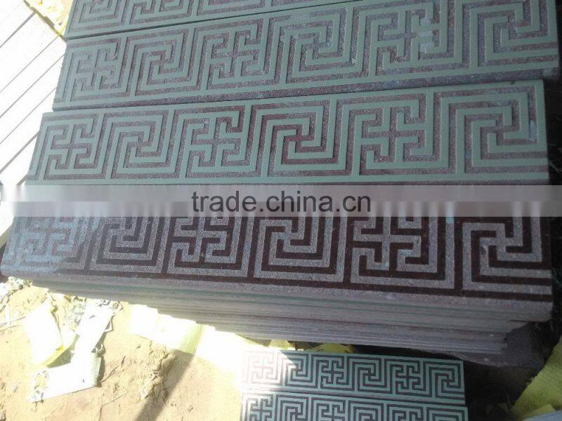 Engrave Ocean Red Granite Tile