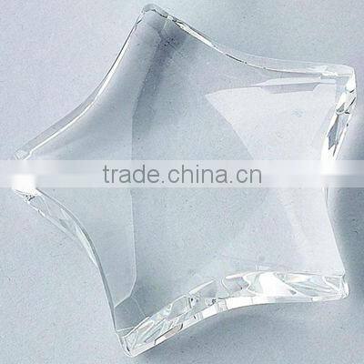 star shaped crystal paperweight souvenir