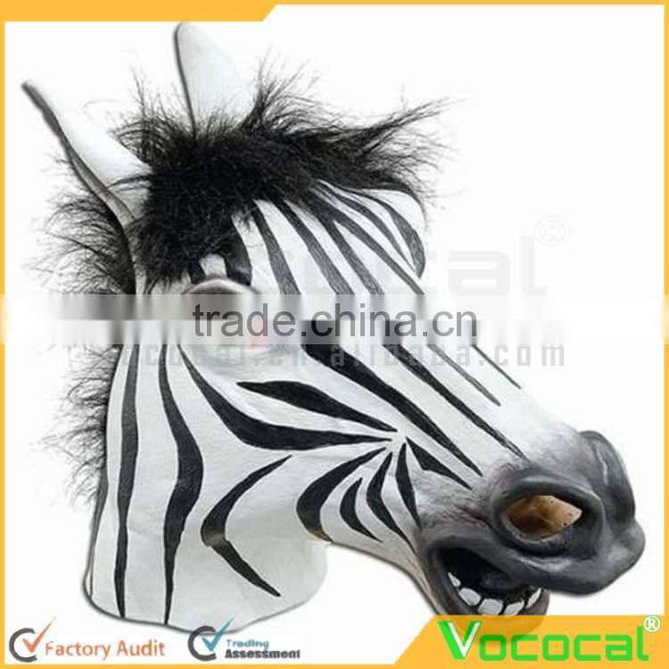 Zebra Cosplay Halloween Mask for Cosplay Masquerade Carnival Halloween Costume