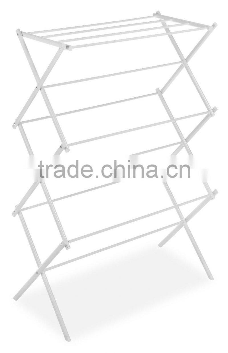 Folding Clothes Drying Rack, White