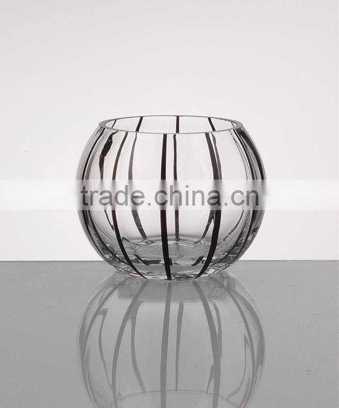 Bed Room Round Glass Candle Holder