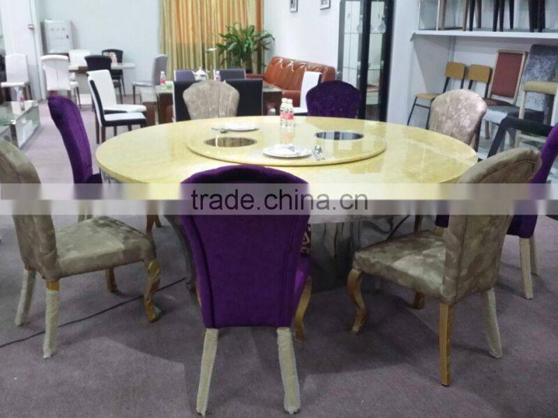 New design electric rotate dining table elegant table roundness table