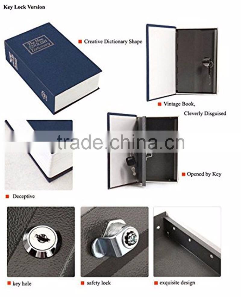 Creative Novelty Simulate English Dictionary Of Storage Box With Metal Material